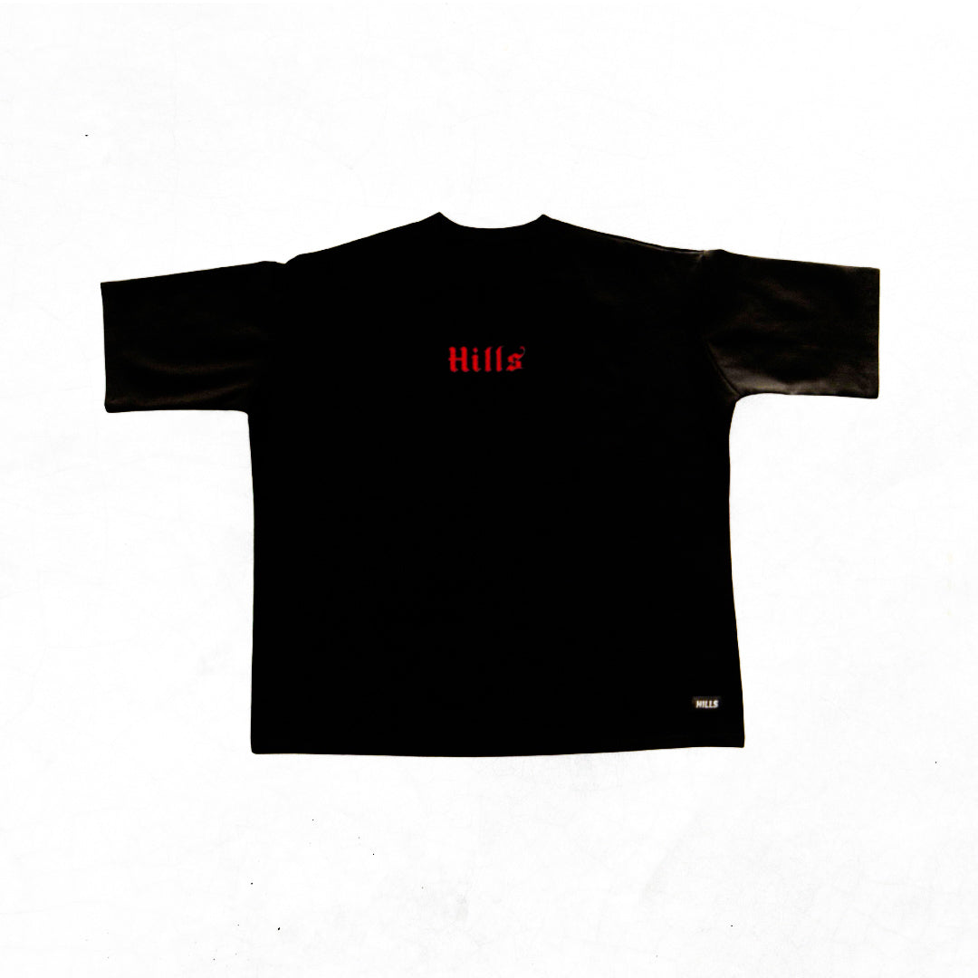 Heavy oversize -Tee shirt-BLACK BANDANA