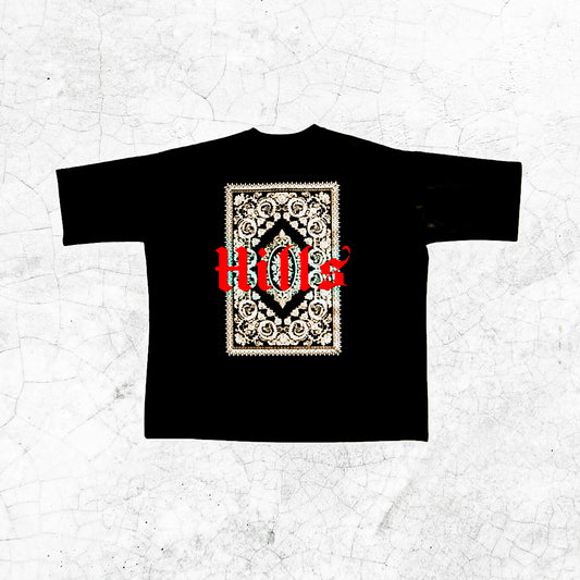 Heavy oversize -Tee shirt-BLACK BANDANA